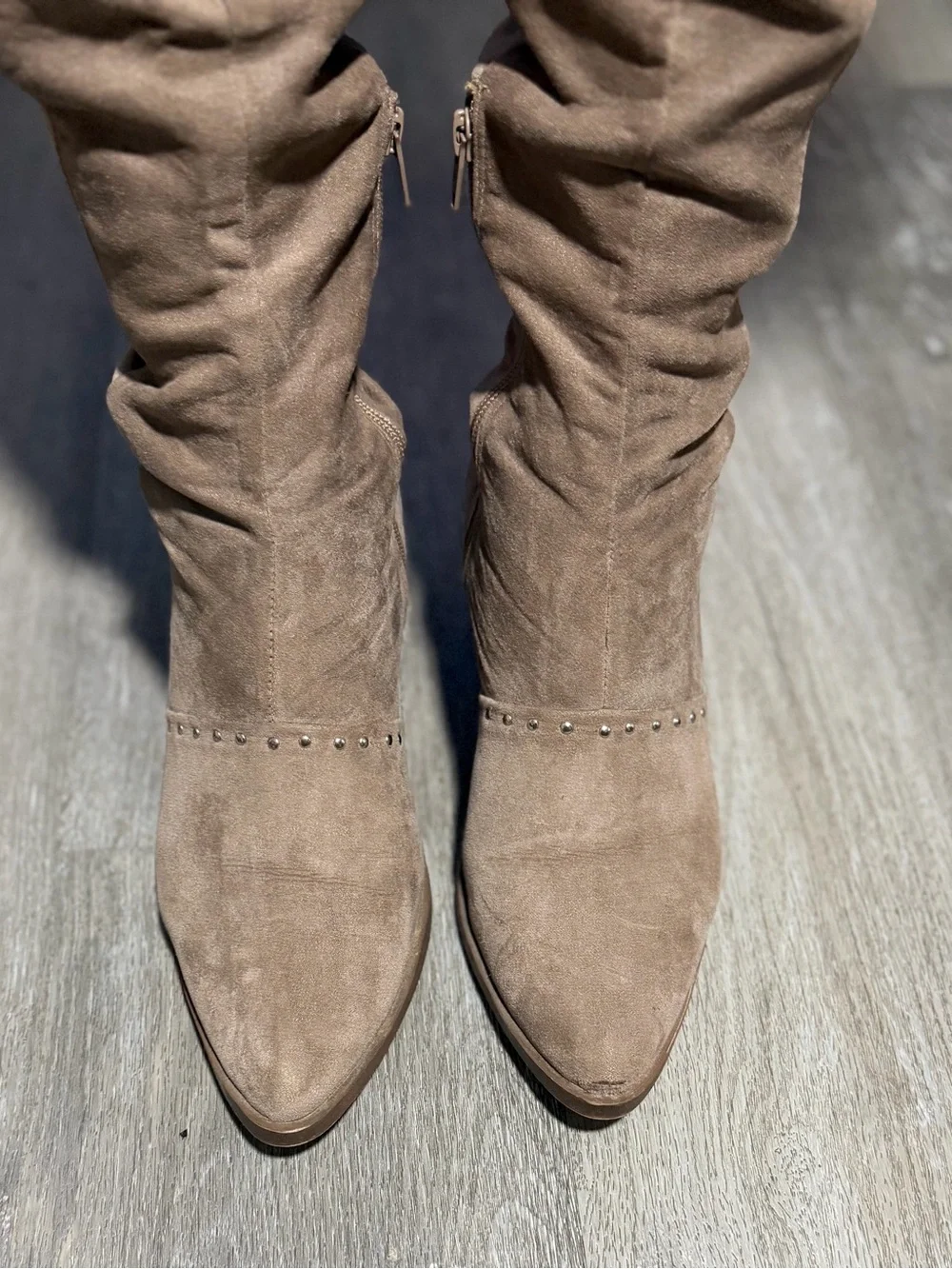Report Women's Zaria Over The Knee Boot Taupe Size